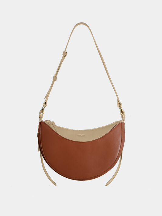 Removable front pocket Cognac