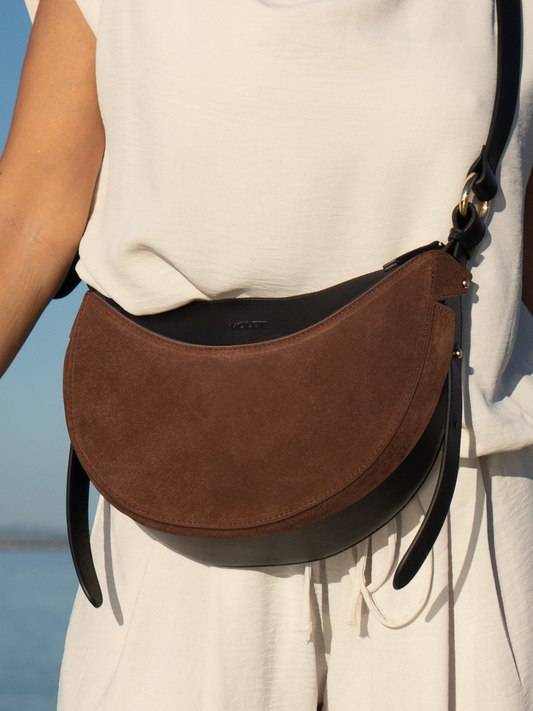 Abnehmbare Fronttasche Suede